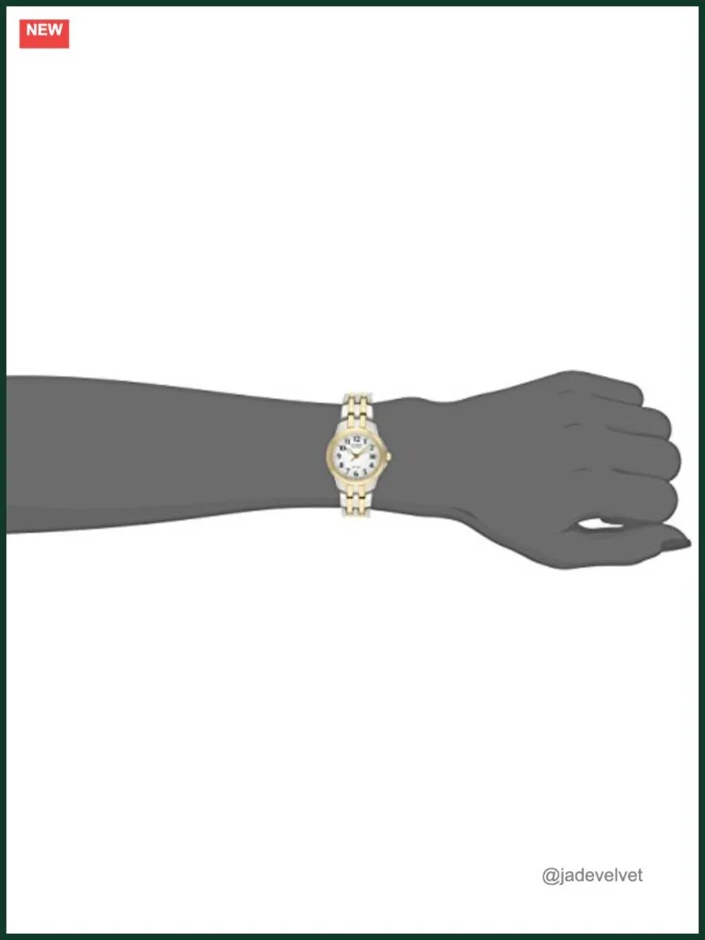 Eco-Drive Two-Tone Stainless Steel Bracelet Watch, 26mm, Date Display, Luminous